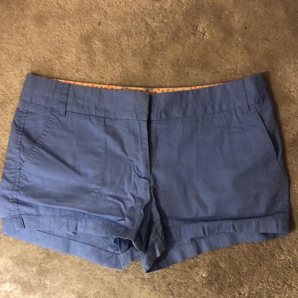 Jcrew chino shorts 3 inch periwinkle blue